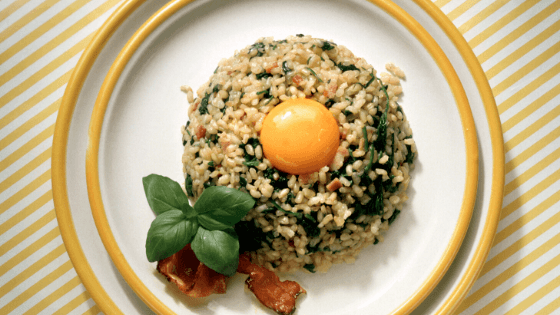 giảm cân với trứng và cơm gạo lức